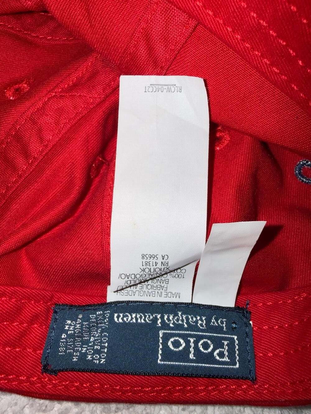 Polo Ralph Lauren Red Baseball Cap - Picture 4 of 4